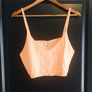 ASOS Tangerine Knit Cropped Tank
